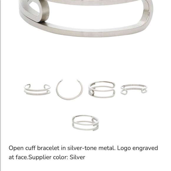 Off-White Silver Paperclip Cuff Bracelet in Brandnew condition - Picture 9 of 10